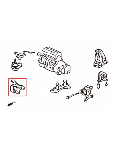 Supporto motore anteriore rinforzato Hardrace Honda Civic Type R MK7 Integra Type R MK4 RSX 2