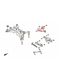 Boccole Braccio superiore posteriore Hardrace Nissan 350Z Z33 370Z Z34 Infiniti G25 G35 G37 2