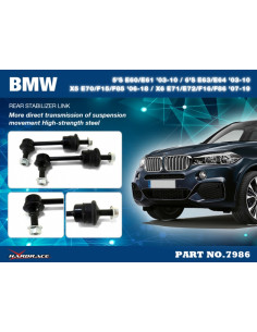 Bielletta barra stabilizzatrice posteriore Hardrace BMW Serie 5 E60 E61 +M5 Serie 6 E63 E64 +M6 X5 E70 F15 X6 E72 F16 2