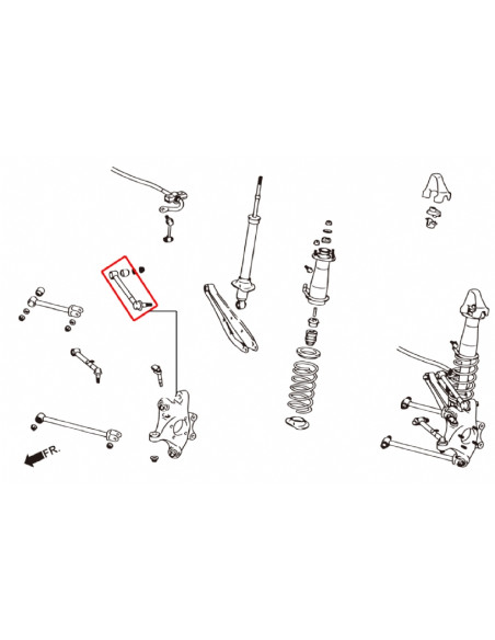 Kit camber posteriore Hardrace Lexus GS MK3 S190 IS MK2 XE20