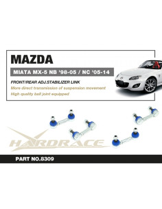 Bielletta barra stabilizzatrice regolabile anteriore/posteriore Hardrace Mazda MX-5 NB NC 2