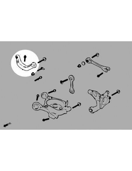 Kit camber posteriore Hardrace Ford Mustang S550 MK6