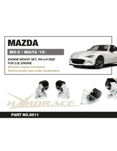Supporti motore laterali dx e sx Hardrace Mazda MX-5 ND 2