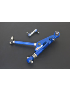 braccio inferiore anteriore regolabile + bielletta barra stabilizzatrice Hardrace Nissan Silvia S14 S15 V2 (pillow ball)