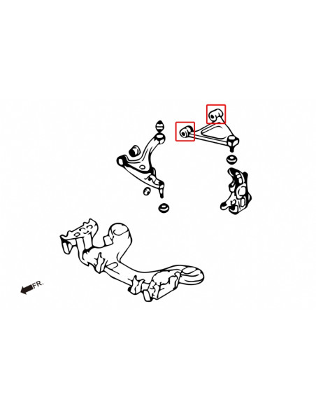 Kit Silent Block Braccio superiore anteriore Hardrace Mazda MX-5 ND