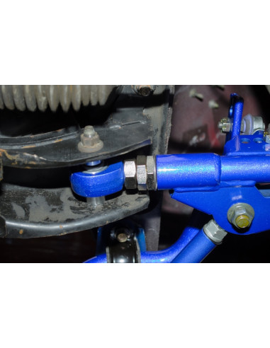 Kit braccio inferiore anteriore + bielletta barra stabilizzatrice Hardrace Nissan Silvia S14 S15 V2 +25mm (pillow ball)