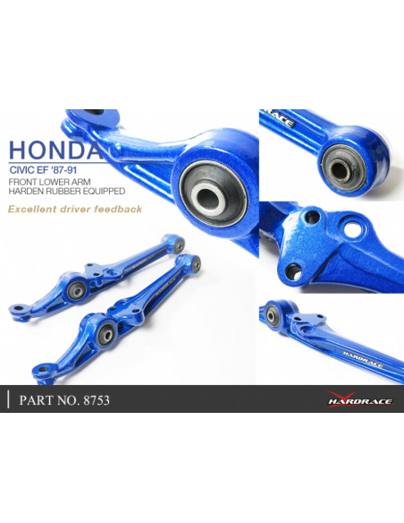 Kit Braccio inferiore anteriore Hardrace Honda Civic MK4 Civic CRX MK2