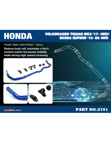 Front Sway Bar Skoda Kodiaq, Superb, Volkswagen Golf r, Tiguan