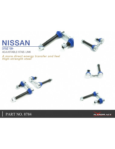 Bielletta barra stabilizzatrice anteriore regolabile Hardrace Nissan 370Z Z34 Q50 V37