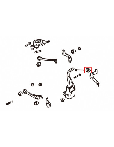 Kit Boccola posteriore del braccio inferiore anteriore Hardrace Audi A4 S4 RS4 B8 A5 S5 RS5 B8