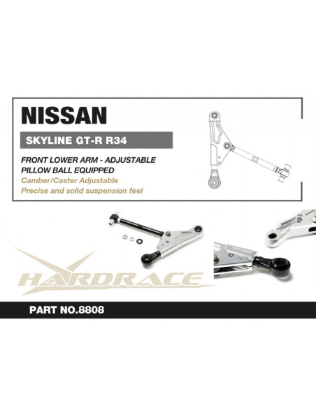 Braccio inferiore anteriore regolabile Hardrace Nissan Skyline