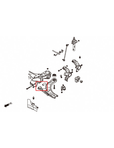 Boccola anteriore del braccio inferiore anteriore Hardrace Audi A1 S1 8X A3 S3 8L TT 8N Polo 6R + GTI Fabia MK2