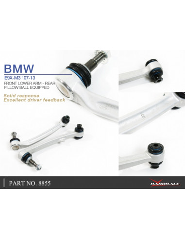 Braccio inferiore anteriore posteriore Hardrace BMW 1M E82 M3 E90 E92 E93