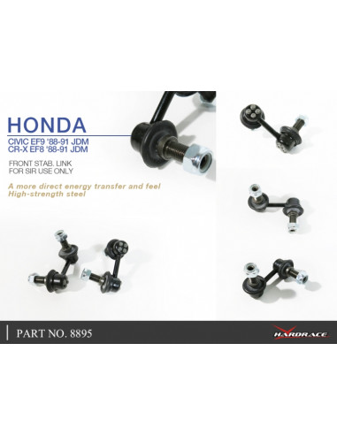 Biellette barra stabilizzatrice anteriore Hardrace Honda Accord MK3 4 5 Civic MK4 CRX MK2