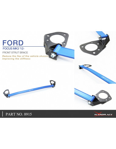 Barra Duomi anteriore Hardrace Ford Focus MK3 NA3 + ST