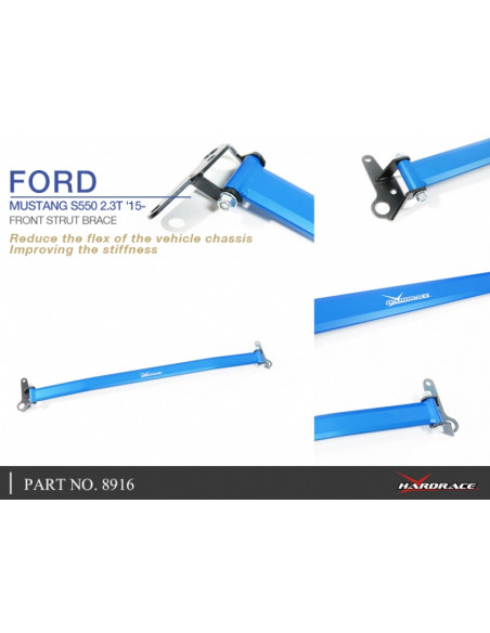 Barra Duomi anteriore Hardrace Ford Mustang MK6 S550