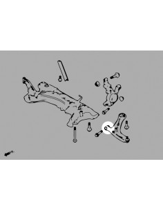 Boccola anteriore del braccio inferiore anteriore Hardrace Ford Fiesta ST MK6 2