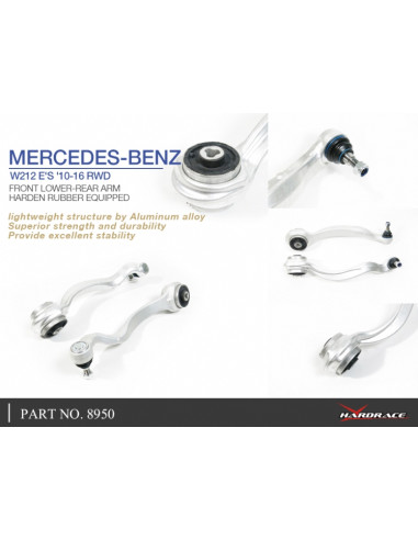 Kit Braccio inferiore anteriore posteriore Hardrace Mercedes Classe E W212 + E63 AMG