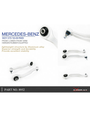 Braccio inferiore anteriore Hardrace Mercedes Classe E S211 W211 + E55 E63 AMG