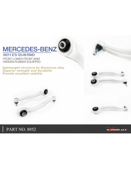 Braccio inferiore anteriore Hardrace Mercedes Classe E S211 W211 + E55 E63 AMG