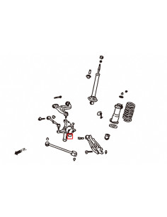 Silent block mozzo braccio inferiore Hardrace Toyota Altezza MK1 Lexus IS GS SC 2