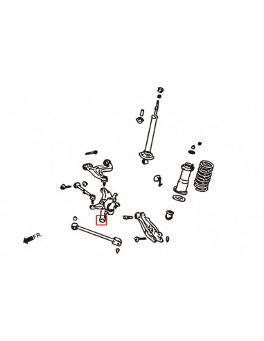 Silent block mozzo posteriore Hardrace Toyota Altezza MK1 Lexus IS GS SC Collegamento al braccio laterale posteriore