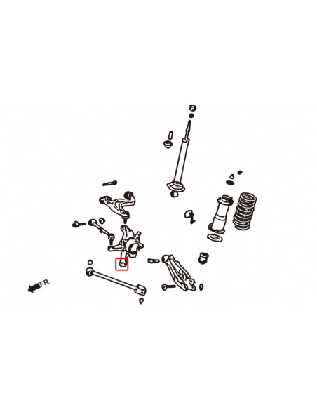 Silent block mozzo posteriore Hardrace Toyota Altezza MK1 Lexus IS GS SC Collegamento al braccio laterale posteriore