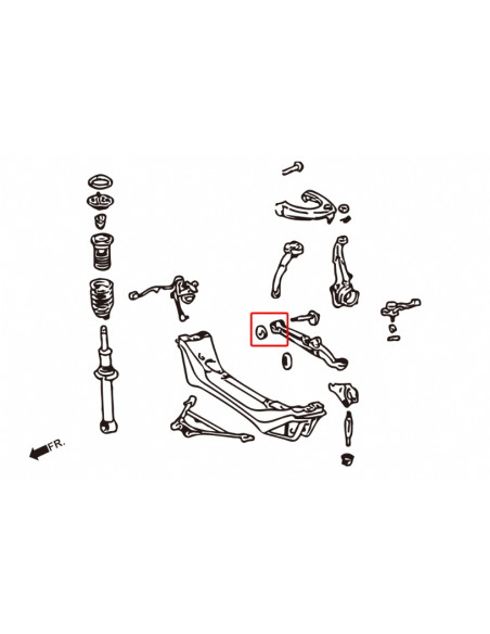 Front Lower Arm Bushing Lexus IS, Toyota Altezza