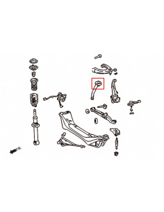 Front Tension Rod Bushing Lexus IS, Toyota Altezza 2