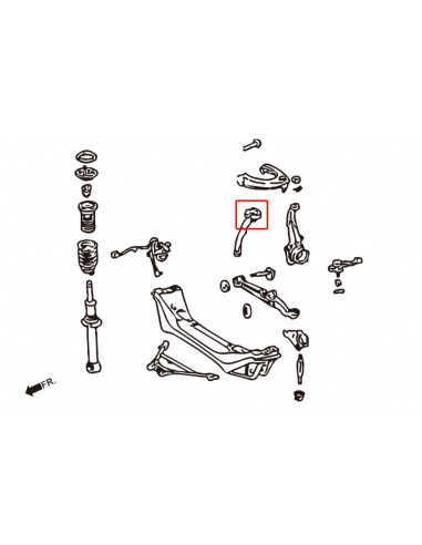 Front Tension Rod Bushing Lexus IS, Toyota Altezza