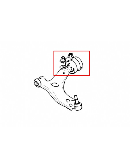 Silent block inferiore anteriore posteriore Hardrace Mazda 3 MK1