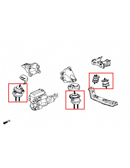 Harden Engine Mount + Transmission Mount Honda S2000