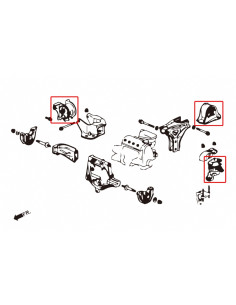 Harden Engine Mount Honda Civic 2