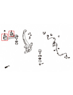 Boccole del Braccio superiore anteriore Hardrace Honda Accord MK5 2