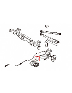 Kit Silent Block braccio longitudinale posteriore Hardrace Mini Mini R50 R52 R53 + S + JCW 2
