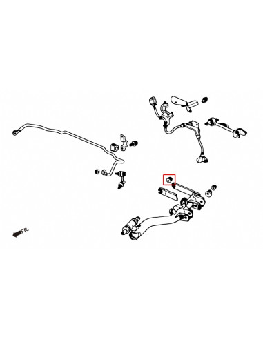 Boccole Braccio inferiore posteriore Hardrace Honda Civic MK7 Integra MK4 Type R