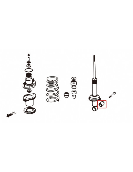 Rear Shock Absorber Bushing Honda Integra, RSX