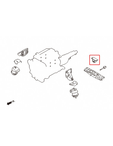 Harden Transmission Mount Infiniti G series, Nissan Skyline, Z-series
