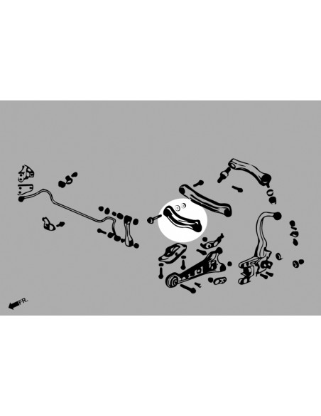 Kit Braccio laterale posteriore lato anteriore Hardrace Honda Accord MK4 MK5