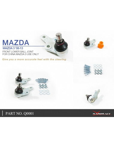 Giunto sferico inferiore anteriore Hardrace Mazda 3 MK2 BL
