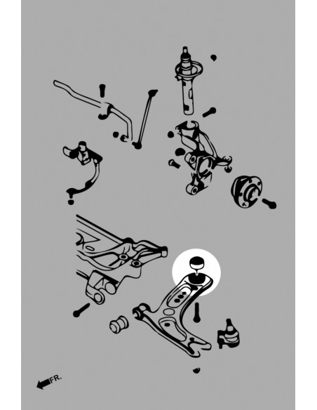 Front Lower Arm-rear Bushing Audi, Skoda, Volkswagen