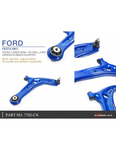 Braccio inferiore anteriore + giunto sferico RC Hardrace Ford Fiesta MK6 CB1/CCN