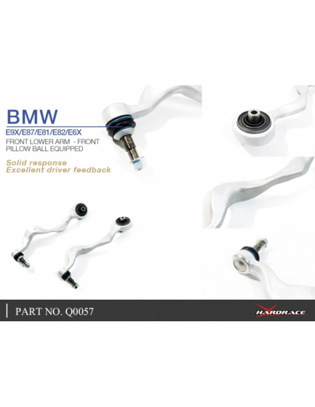 Braccio inferiore anteriore Hardrace BMW 1M E82 M3 E90 E92 E93