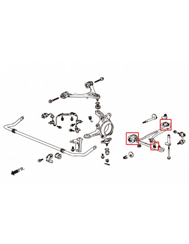 Boccola braccio inferiore anteriore Hardrace Honda S2000