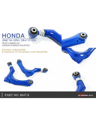 Kit camber posteriore Hardrace Honda Civic MK10 + Type R