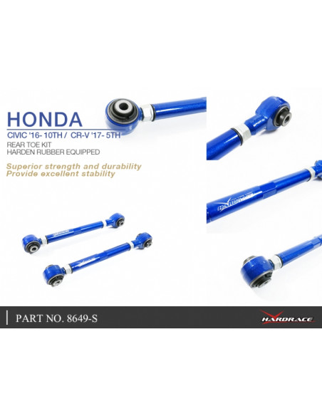 Rear Toe Kit Honda Civic, CR-V