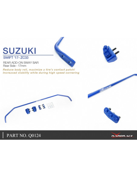 Rear Add-on Sway Bar Suzuki Swift