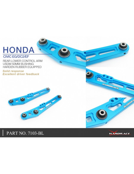 Braccio inferiore posteriore Hardrace Honda Civic MK4/MK5 CRX MK2 Integra MK3 + Type R