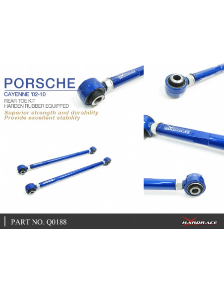 Kit regolazione convergenza posteriore Hardrace Porsche Cayenne MK1/MK2 Audi Q7 4L Volkswagen Touareg MK1/MK2