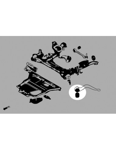 Boccola braccio inferiore anteriore Hardrace BMW Serie 1 F20 F21 Serie 3 F30 F31 F34 Serie 4 F33 F36 Serie 2 F22